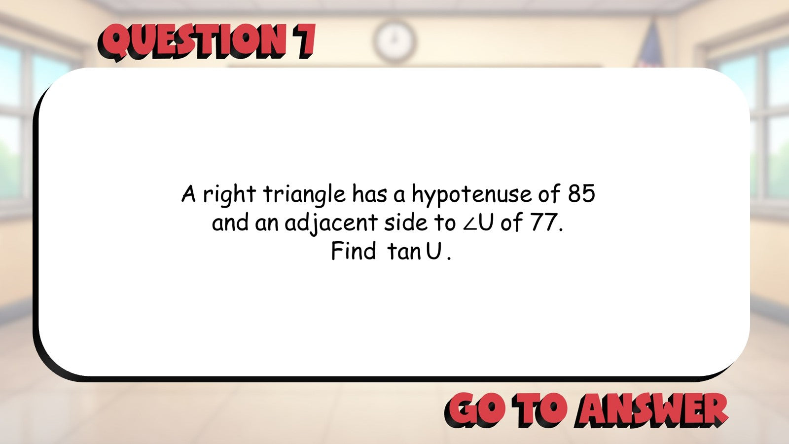 Trigonometric Ratios BIG TERRIBLE GAME - No Prep Geometry Math Review Activity