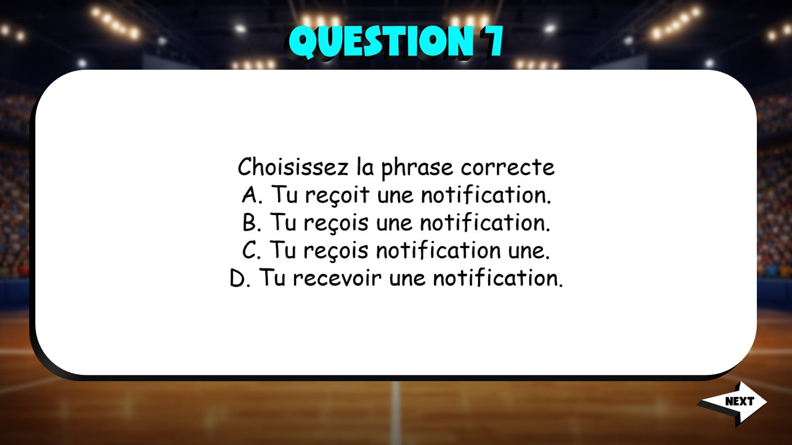 Select Correct Sentence - Social Media TRASHKETBALL French Game - No Prep
