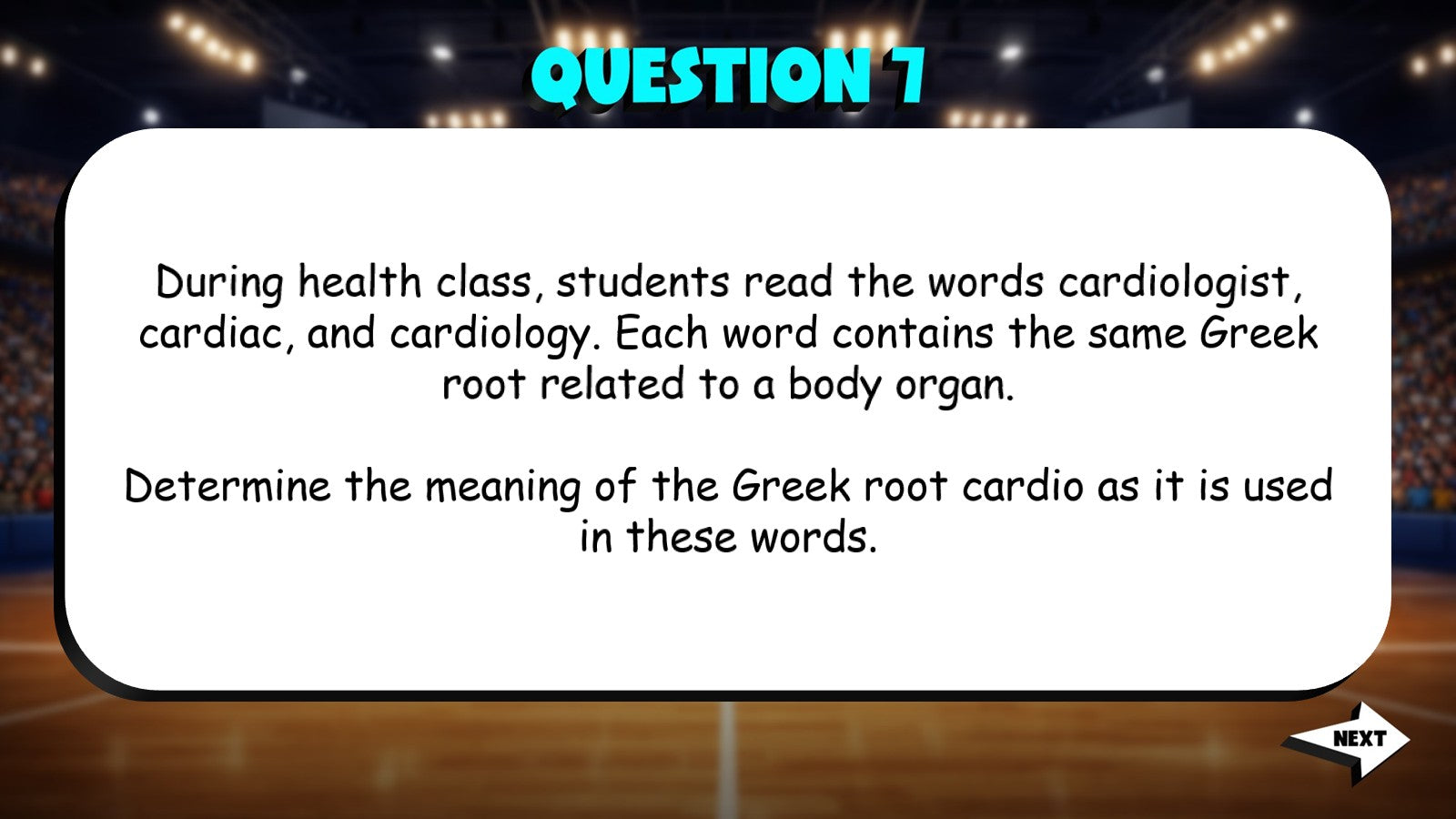 Identify Common Greek Roots & Meanings TRASHKETBALL ELA Game - No Prep Grade 5