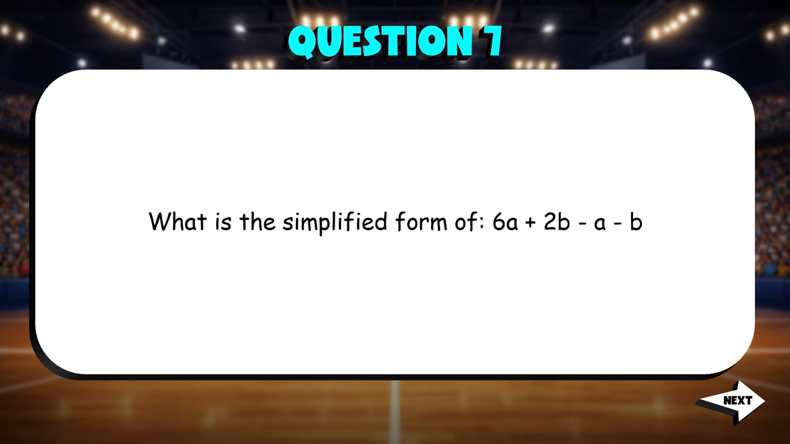 Combine Like Terms in Expressions TRASHKETBALL Math Game - No Prep Grade 6