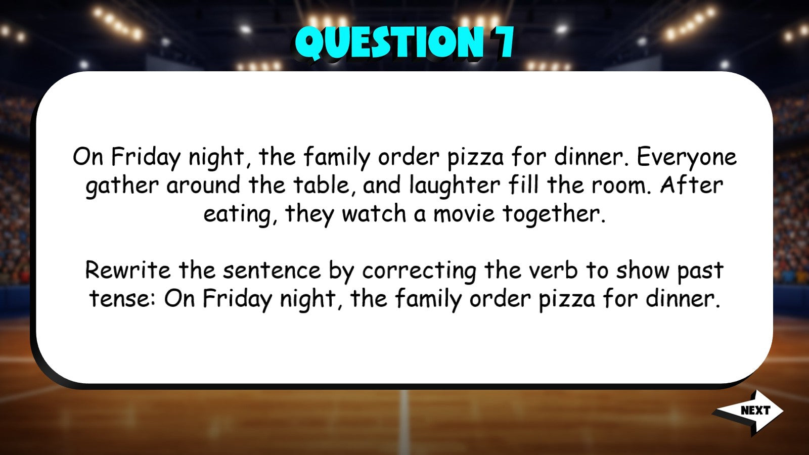 Select Correct Verb Forms TRASHKETBALL ELA Game - No Prep Grade 4 Review
