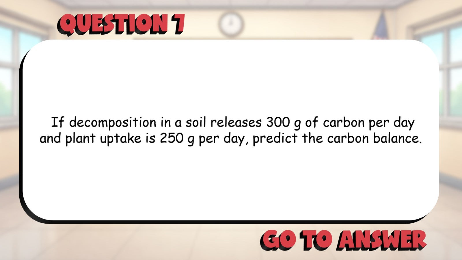 Carbon Cycle BIG TERRIBLE GAME - No Prep Biology Science Review Activity