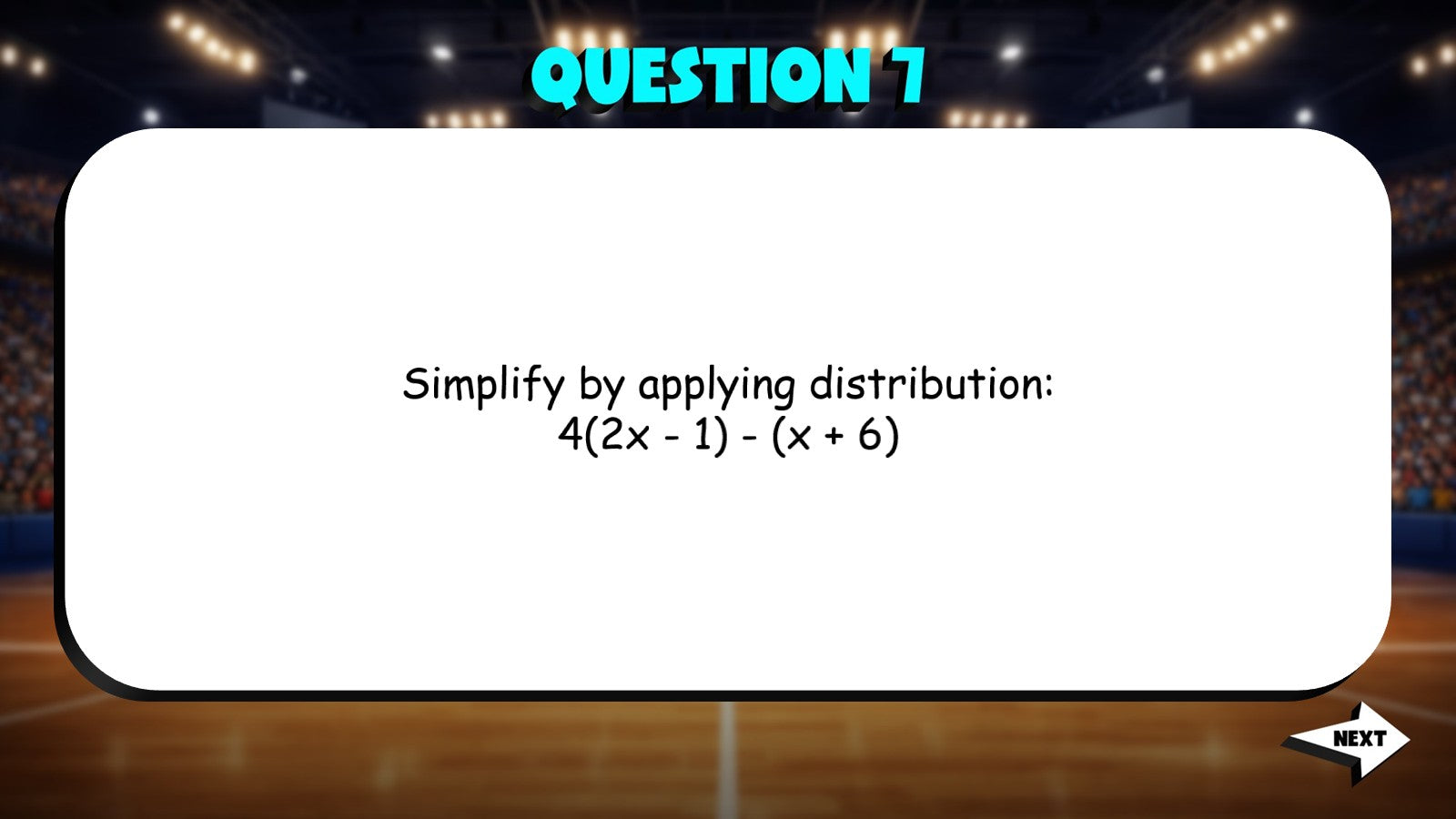 Simplify Complex Expressions TRASHKETBALL Math Game - No Prep Grade 7 Review