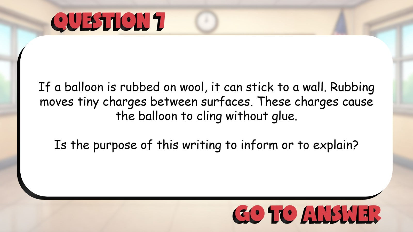 Author’s Purpose to Inform or Explain BIG TERRIBLE GAME - Grade 3 ELA Review