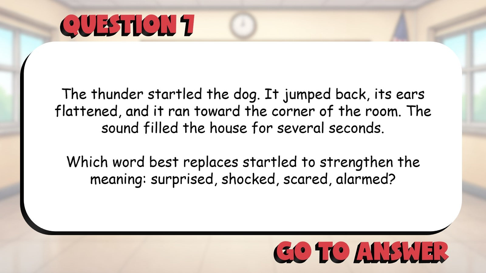 Words That Strengthen or Weaken Meaning BIG TERRIBLE GAME - Grade 5 ELA Review
