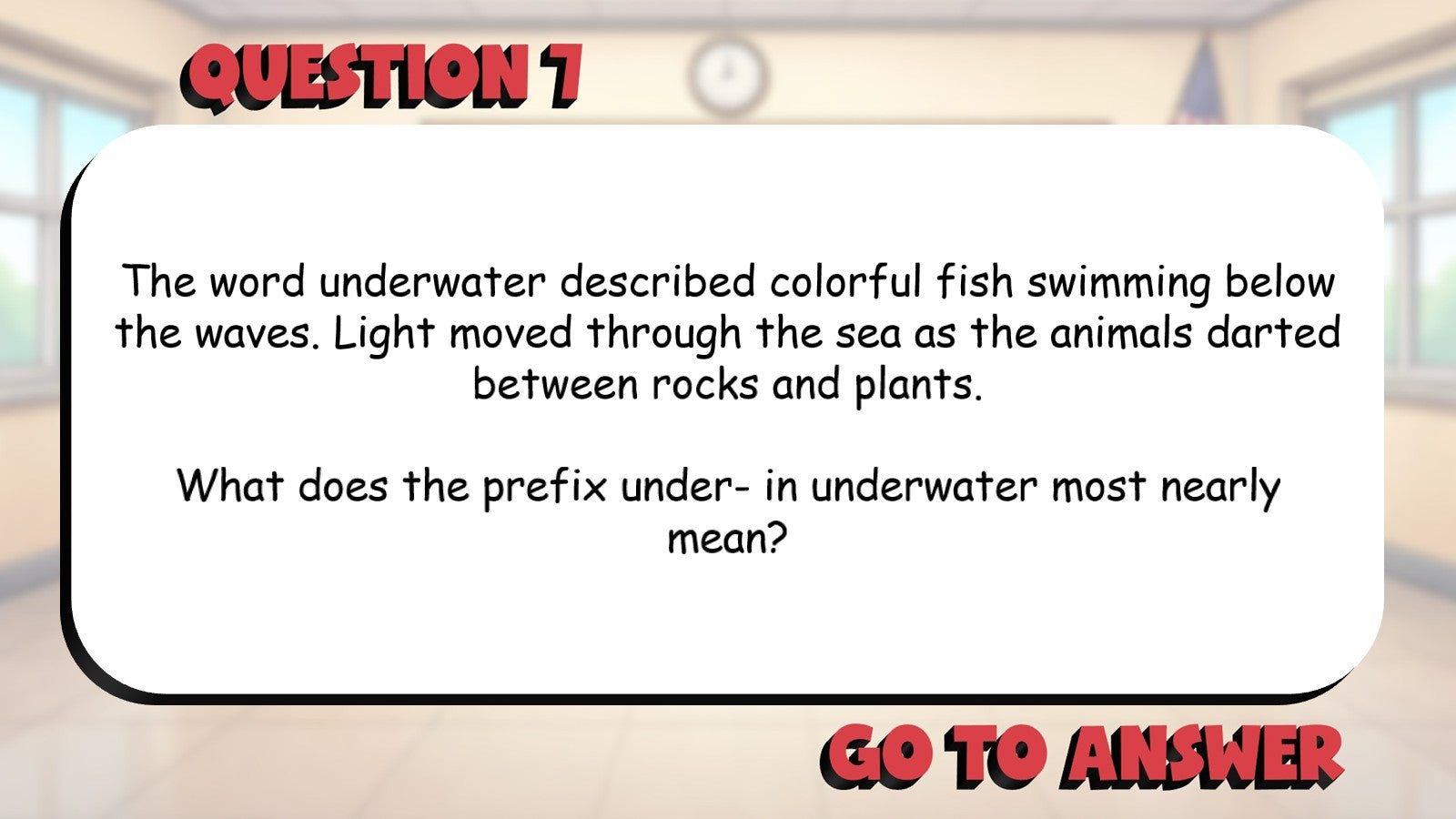 Roots & Affixes of Multisyllable Words BIG TERRIBLE GAME - Grade 4 ELA Review