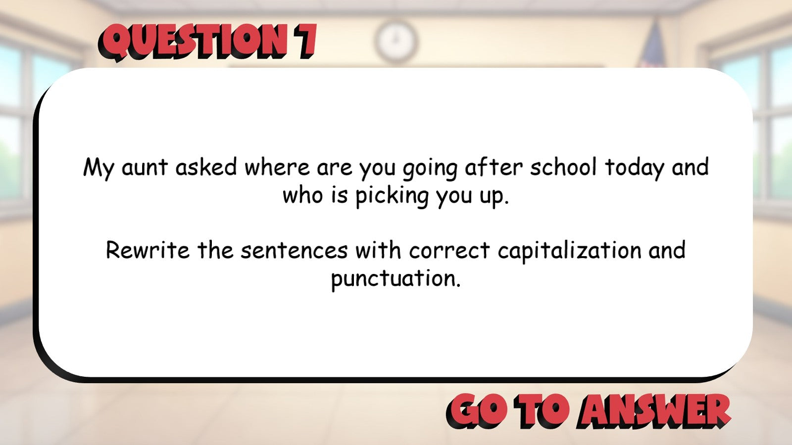 Capitalization, Punctuation & Spelling BIG TERRIBLE GAME - Grade 4 ELA Review