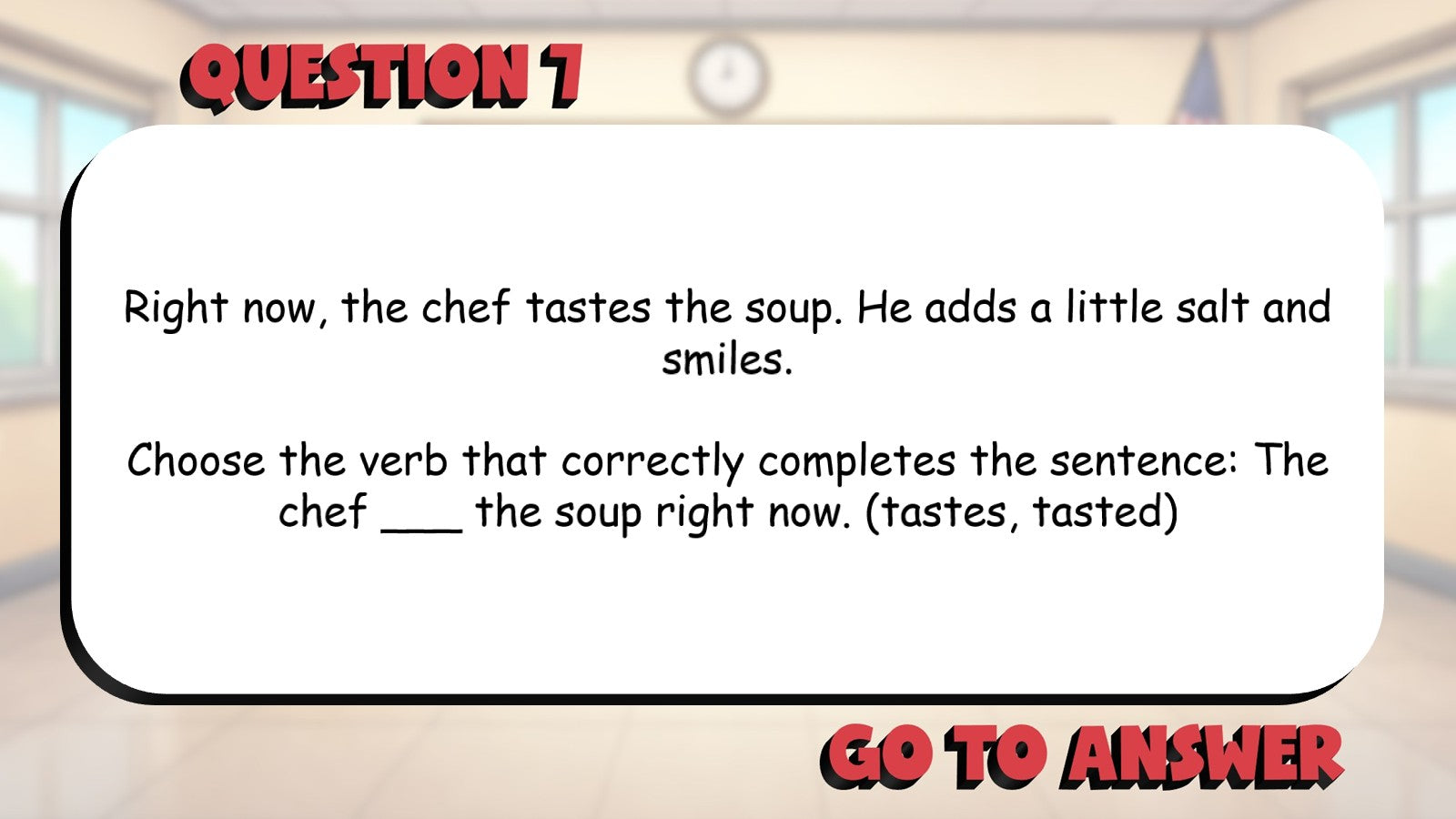 Select Correct Verb Tense BIG TERRIBLE GAME - No Prep Grade 3 ELA Review