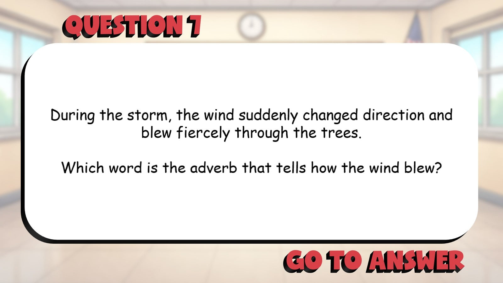 Identify Adverbs That Describe Verbs BIG TERRIBLE GAME - Grade 3 ELA Review
