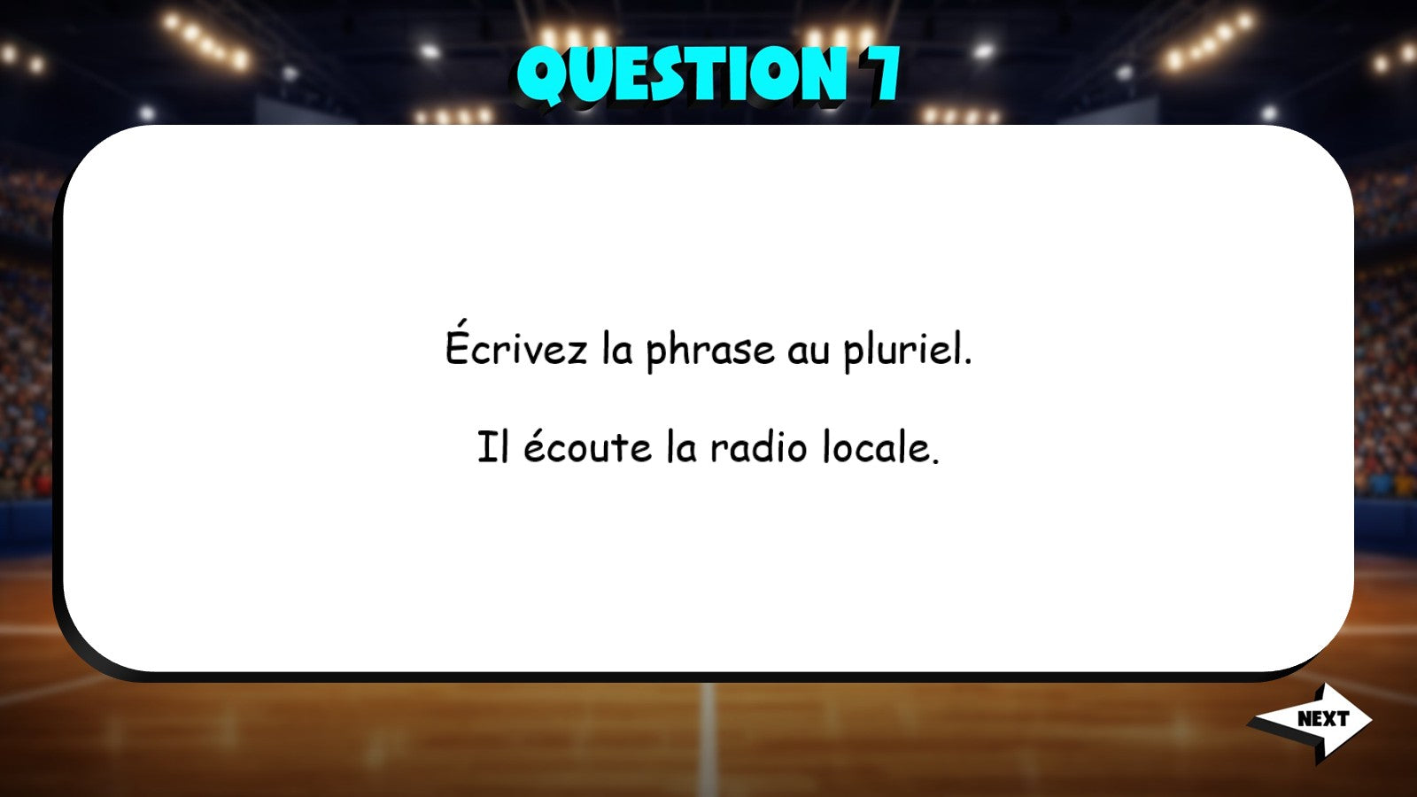 Change to Plural - Movies, Music & Games TRASHKETBALL French Game - No Prep