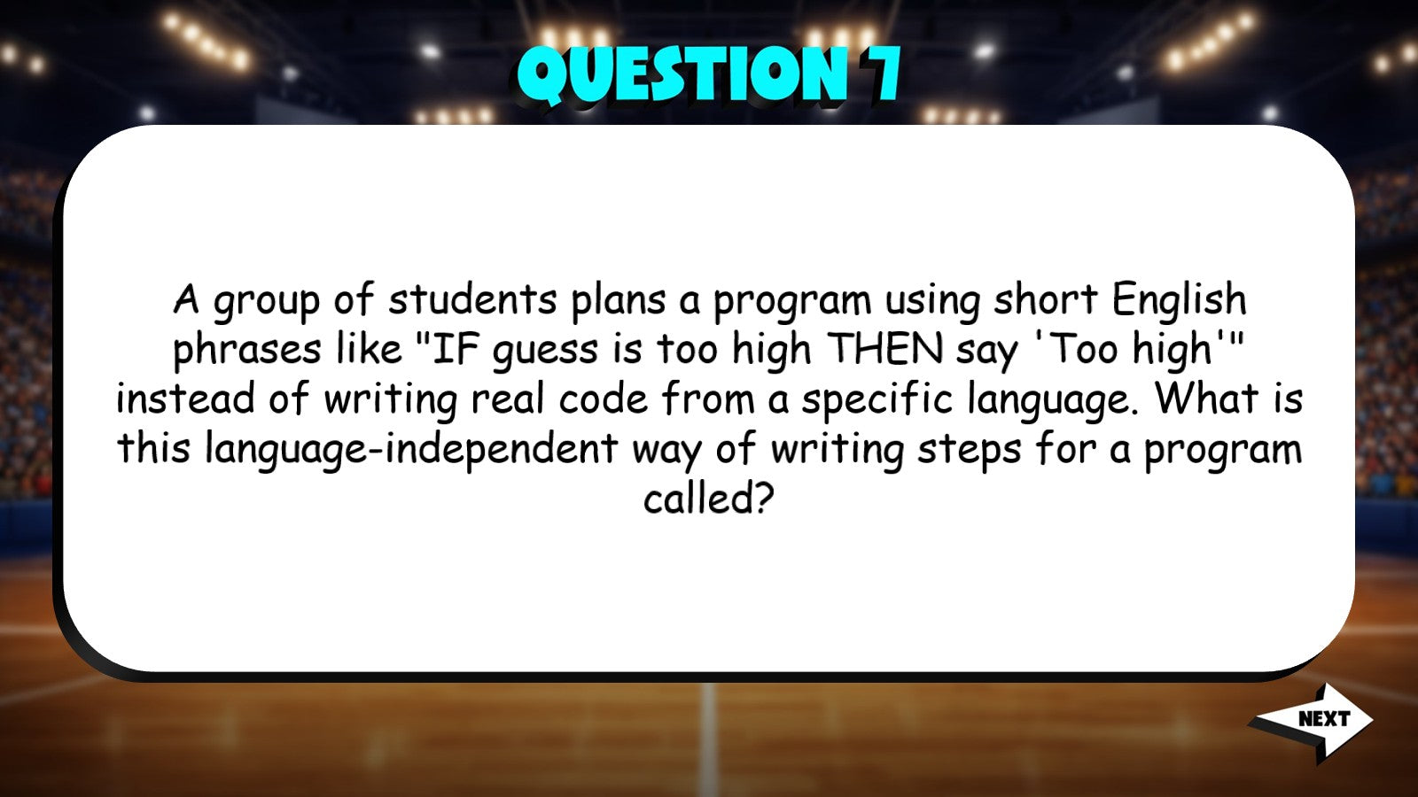 Programming Basics TRASHKETBALL Science Game - No Prep Grade 7 Review Activity