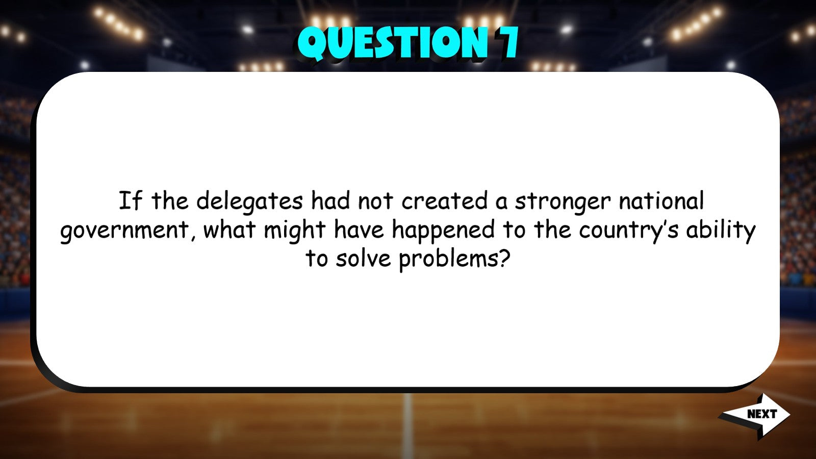 What Was the Constitutional Convention TRASHKETBALL Socials Game - Grade 4