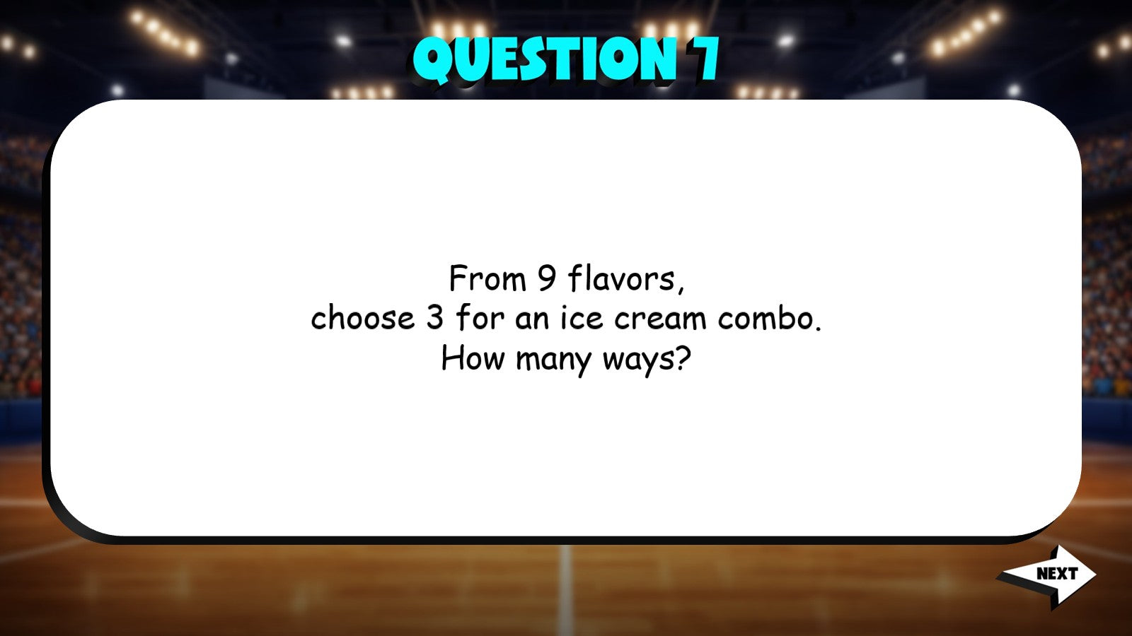 Combinations TRASHKETBALL Math Game - No Prep Grade 8 Review Activity
