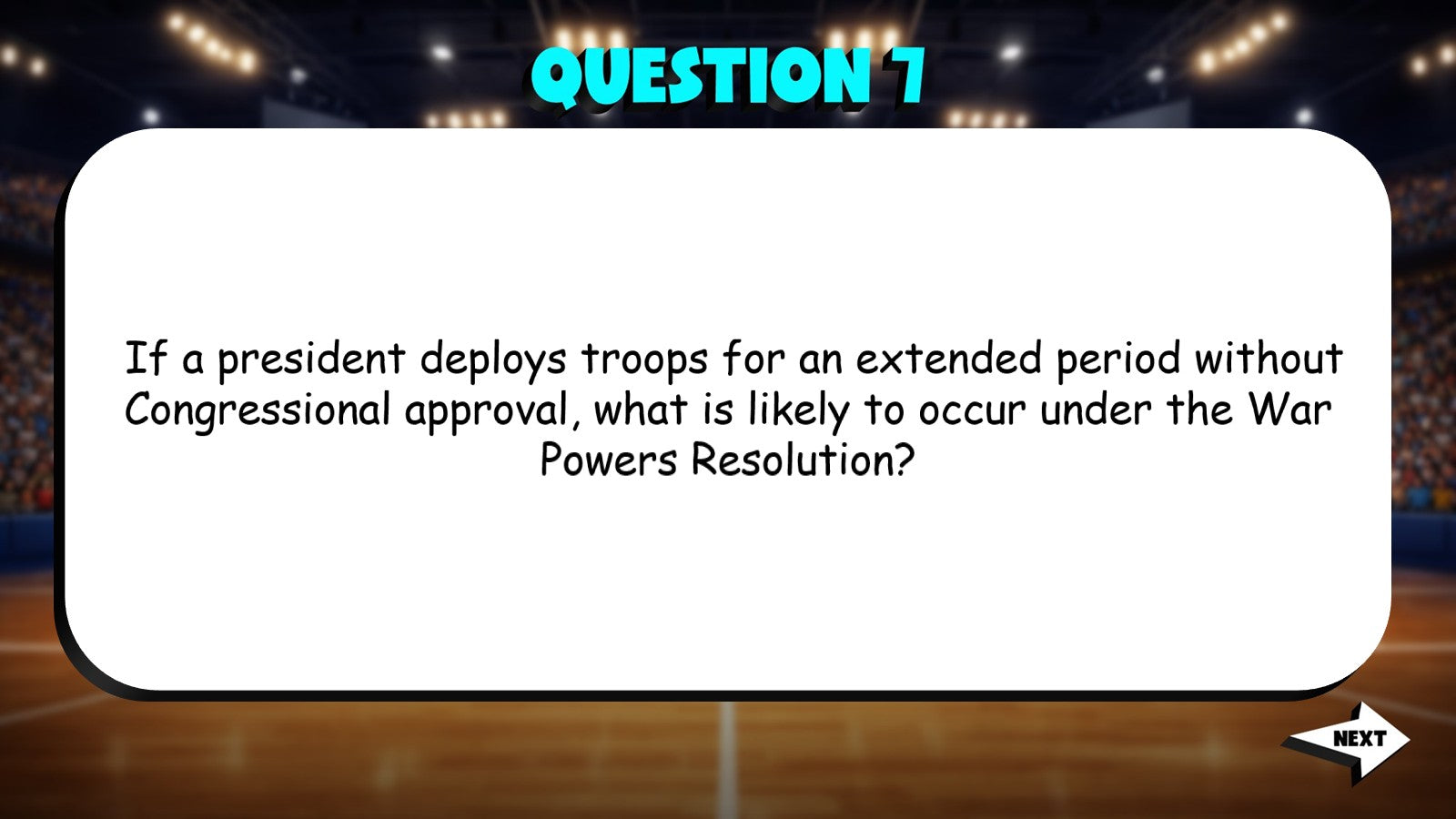 Presidential Powers TRASHKETBALL Civics Game - No Prep Review Activity
