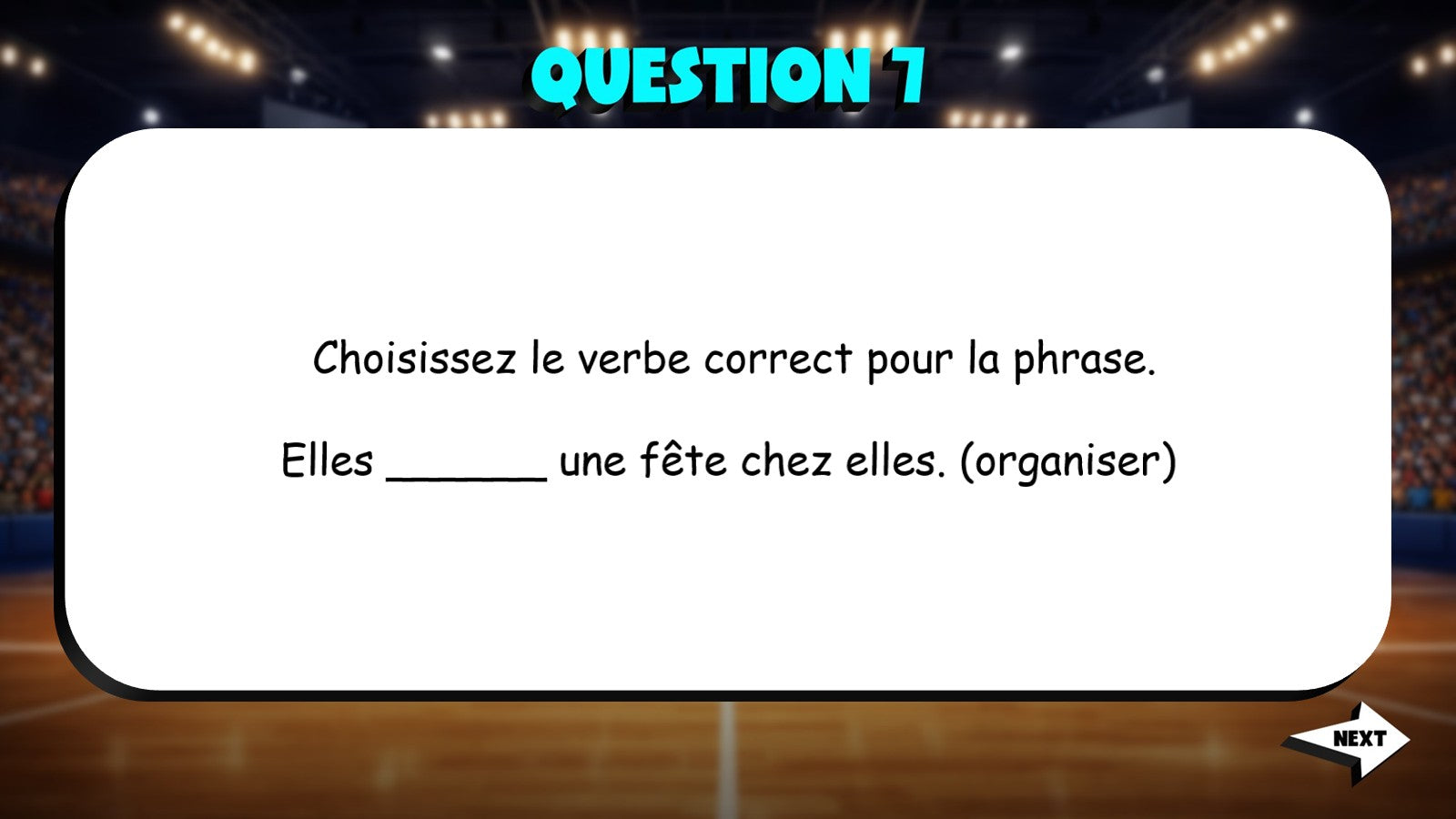 Fill In The Verb - Social Situations TRASHKETBALL French Game - No Prep Exercise