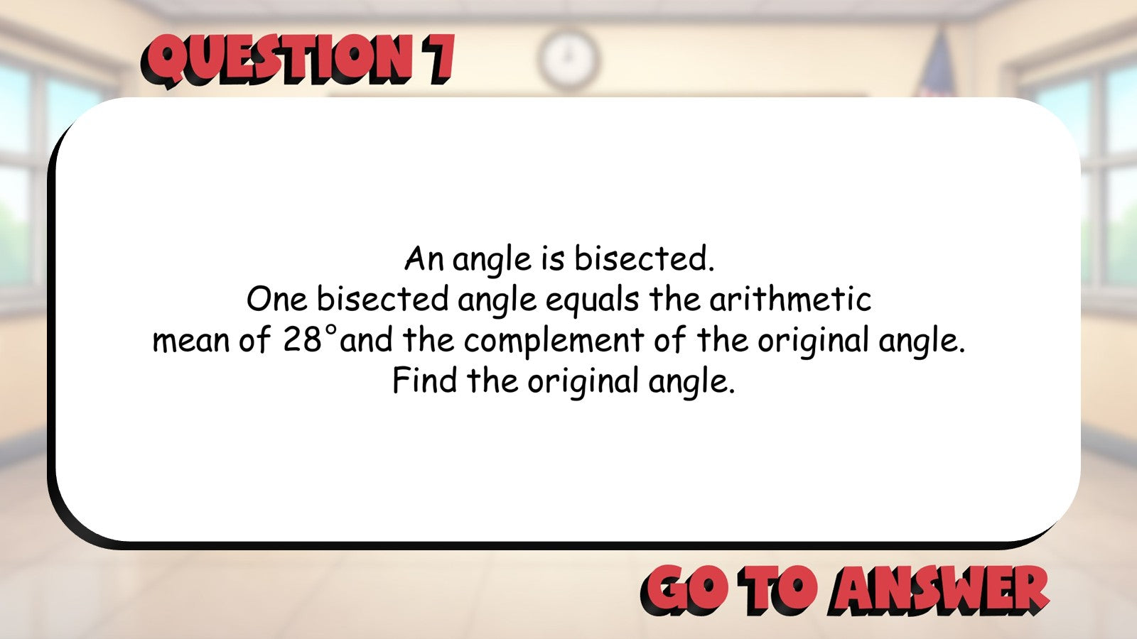 Angle Bisectors BIG TERRIBLE GAME - No Prep Geometry Math Review Activity