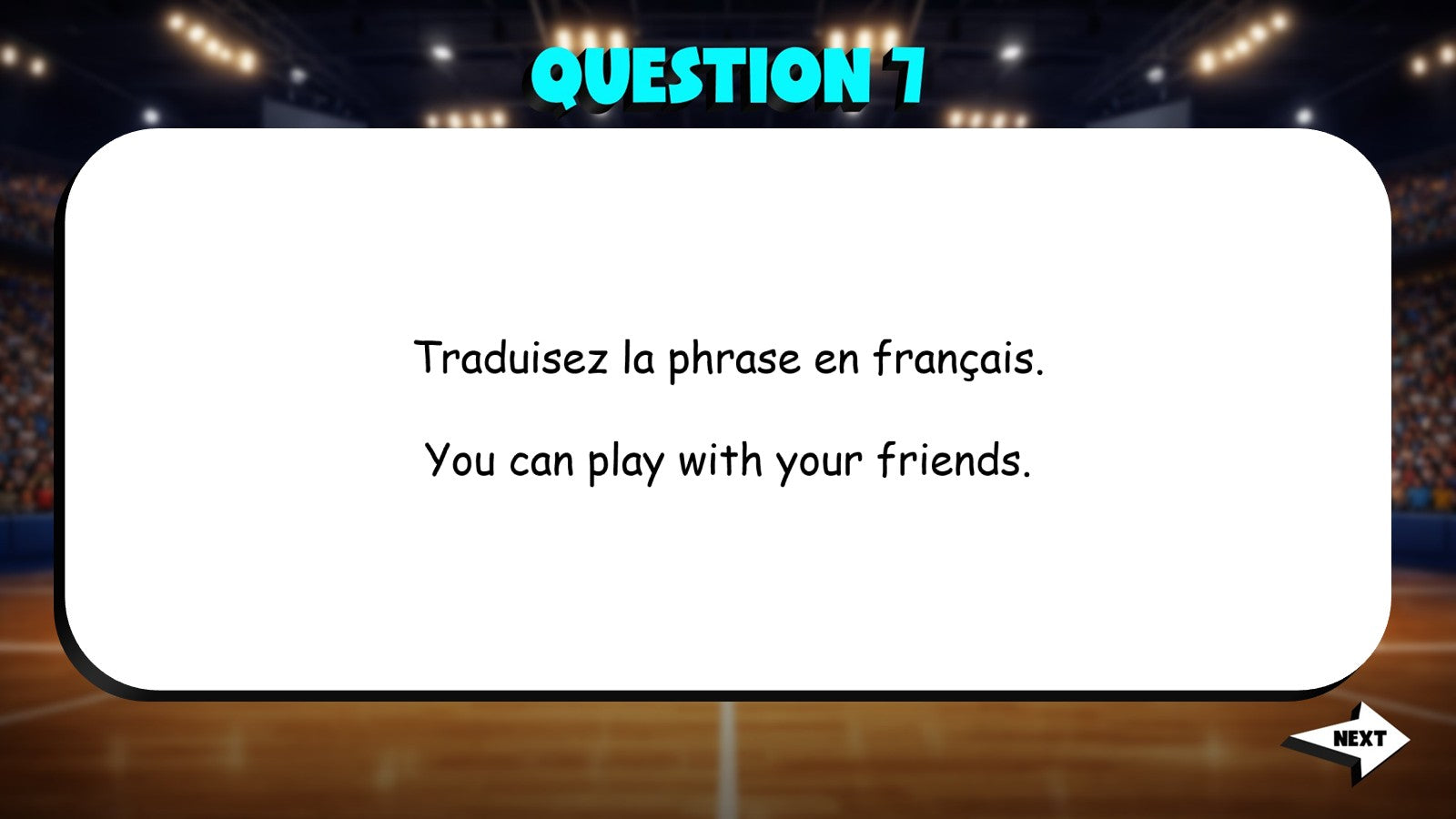 Translate to French - Movies, Music & Games TRASHKETBALL French Game - No Prep