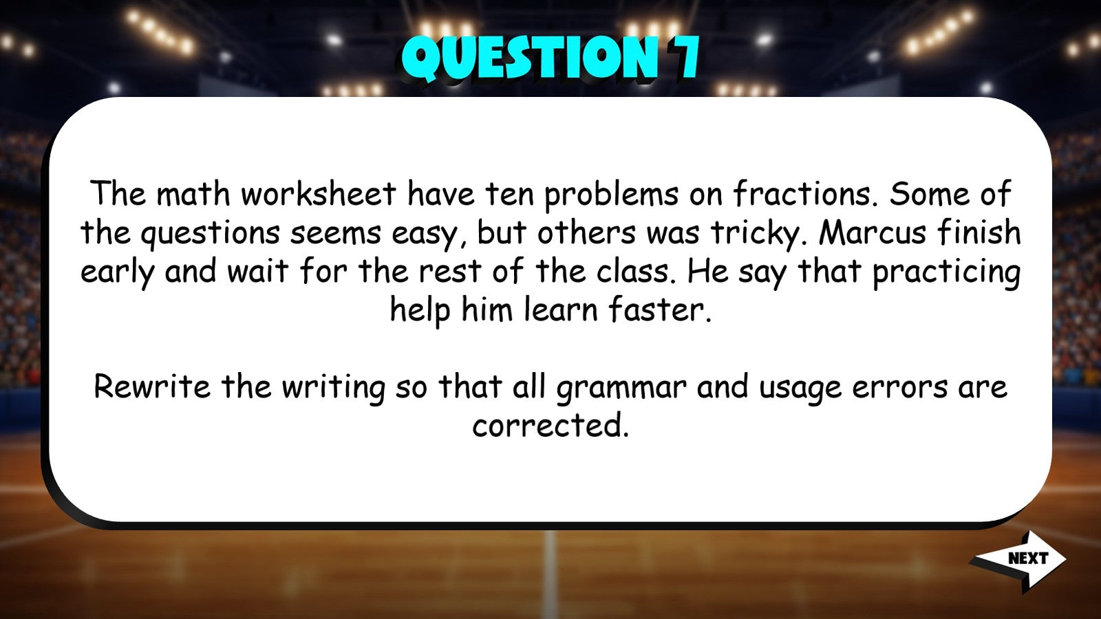 Identify Grammar & Usage Errors TRASHKETBALL ELA Game - No Prep Grade 5 Review