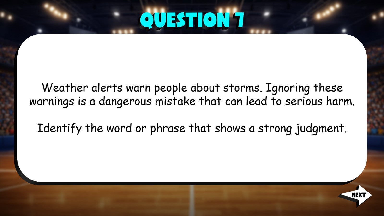 Identify Language That Reveals Point of View TRASHKETBALL ELA Game - Grade 4