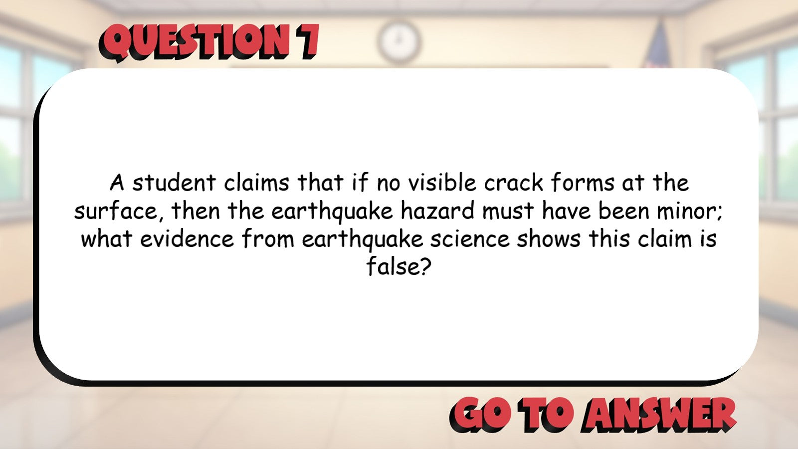 Earthquake Hazards BIG TERRIBLE GAME - No Prep Earth Science Review Activity