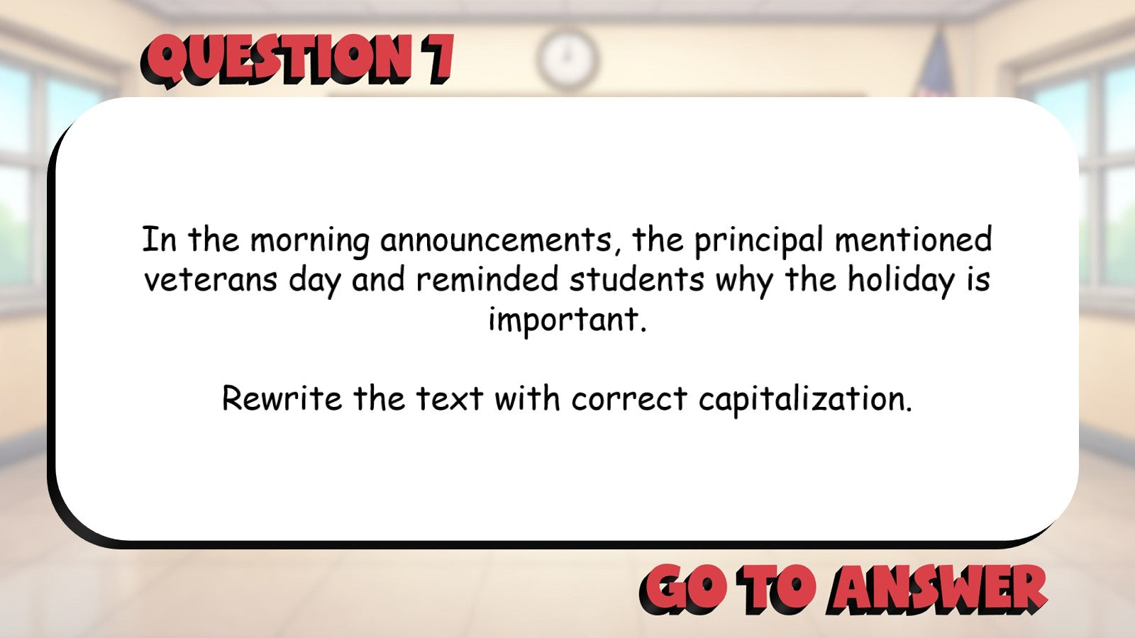 Capitalization Errors in Titles & Proper Nouns BIG TERRIBLE GAME - Grade 4 ELA