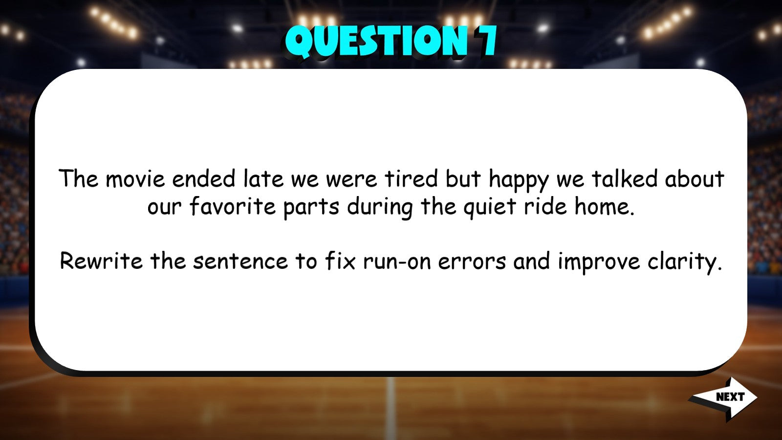 Select Sentence Revisions for Clarity TRASHKETBALL ELA Game - No Prep Grade 4
