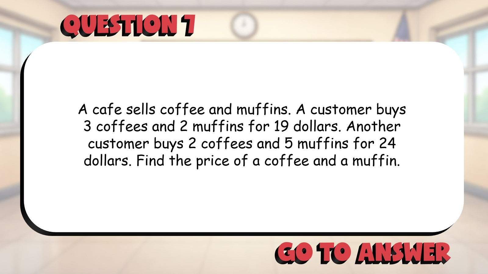 Apply Systems of Equations BIG TERRIBLE GAME - No Prep Algebra 2 Math Review