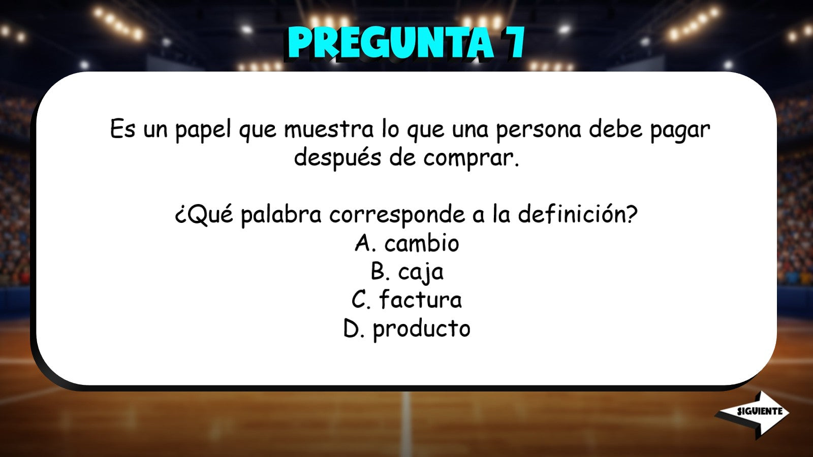 Match the Definition - Buying & Selling TRASHKETBALL Spanish Game - No Prep