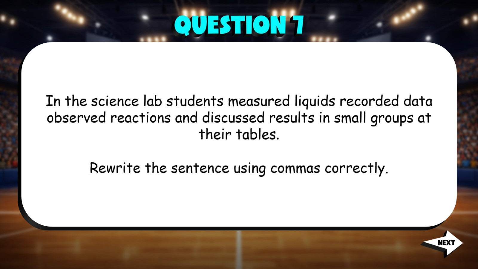 Comma Usage in Lists & Introductory Elements TRASHKETBALL ELA Game - Grade 4