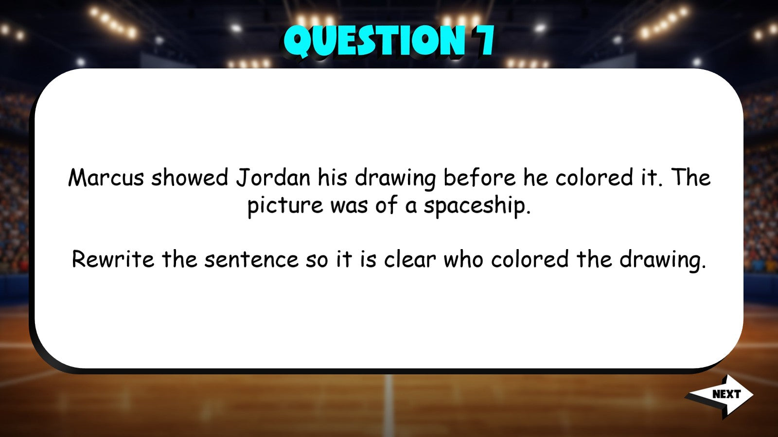 Using Pronouns Clearly & Correctly TRASHKETBALL ELA Game - No Prep Grade 4