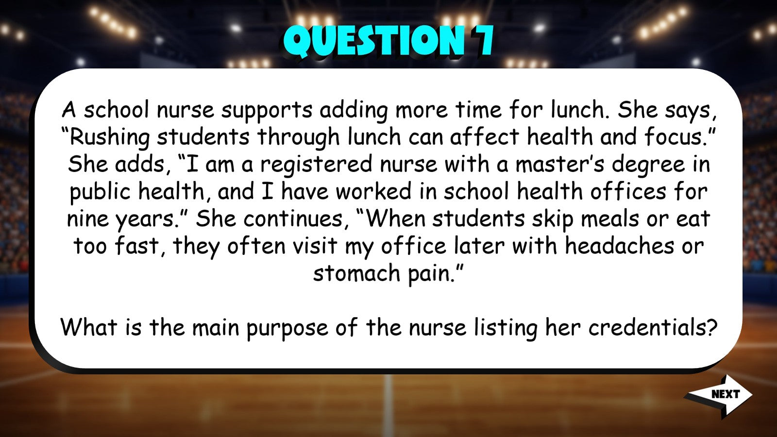 Identify the Purpose of Evidence TRASHKETBALL ELA Game - No Prep Grade 9 Review