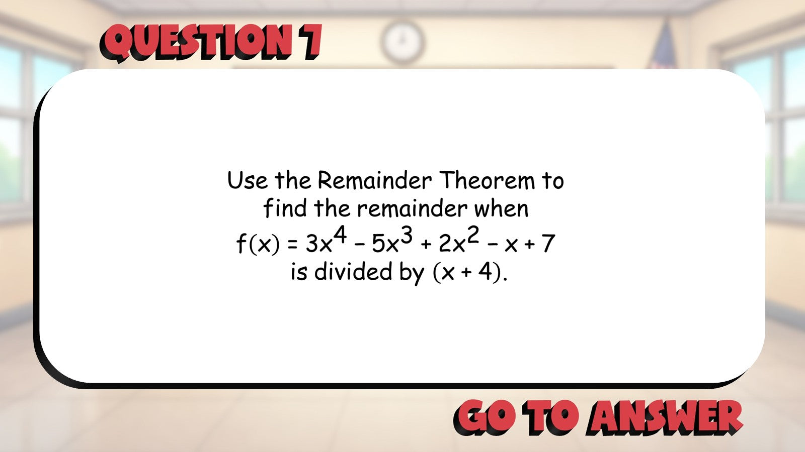 Zeros and Factors BIG TERRIBLE GAME - No Prep Algebra 2 Math Review Activity