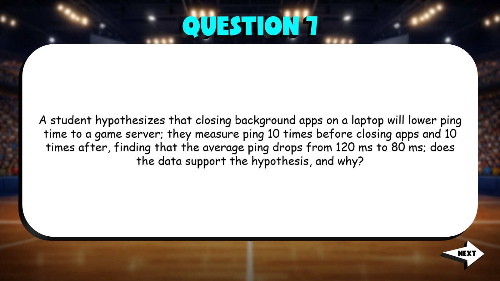 Internet & Networks TRASHKETBALL Science Game - No Prep Grade 9 Review Activity