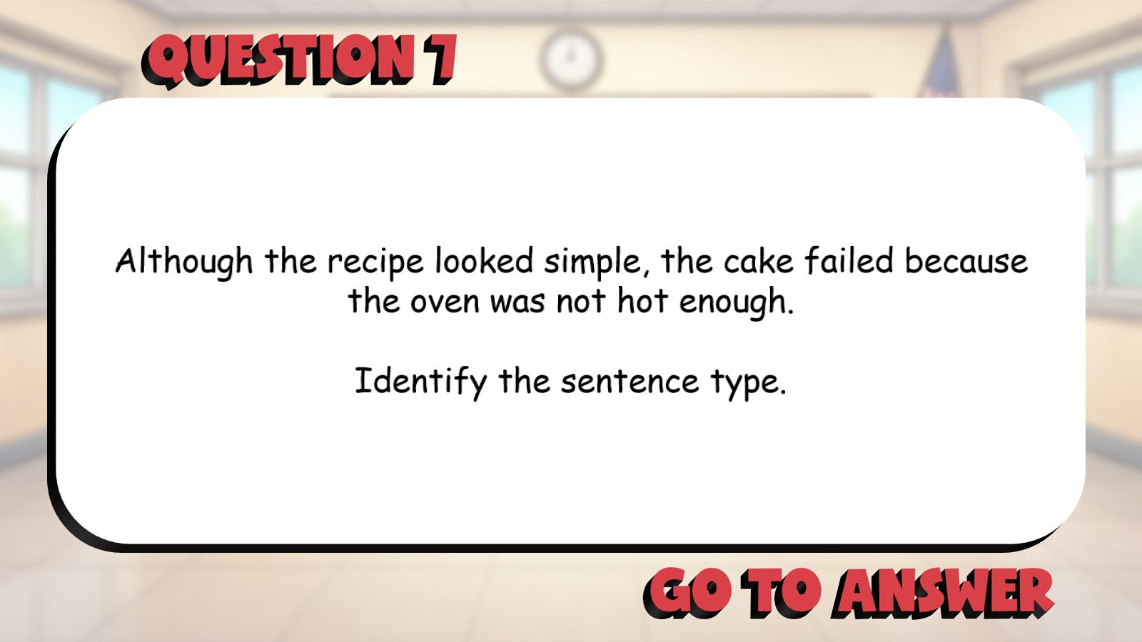 Simple, Compound & Complex Sentences BIG TERRIBLE GAME - Grade 5 ELA Review
