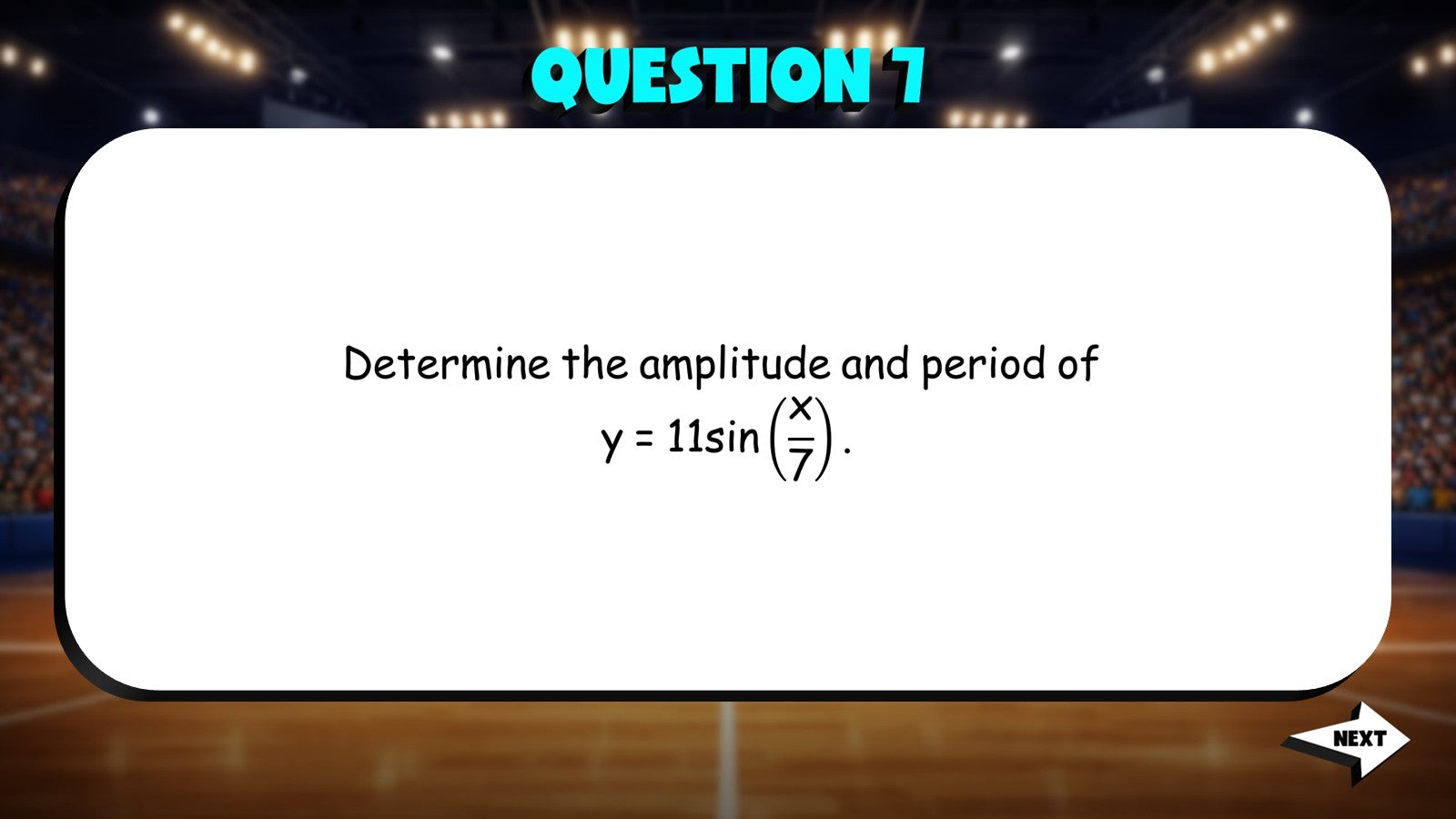 Amplitude and Period TRASHKETBALL Math Game - No Prep Algebra 2 Review Activity