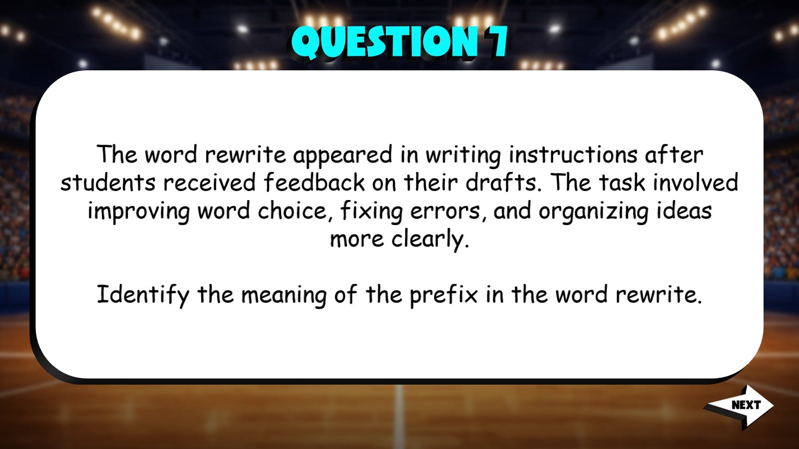 Multisyllable Words, Roots & Affixes TRASHKETBALL ELA Game - No Prep Grade 5