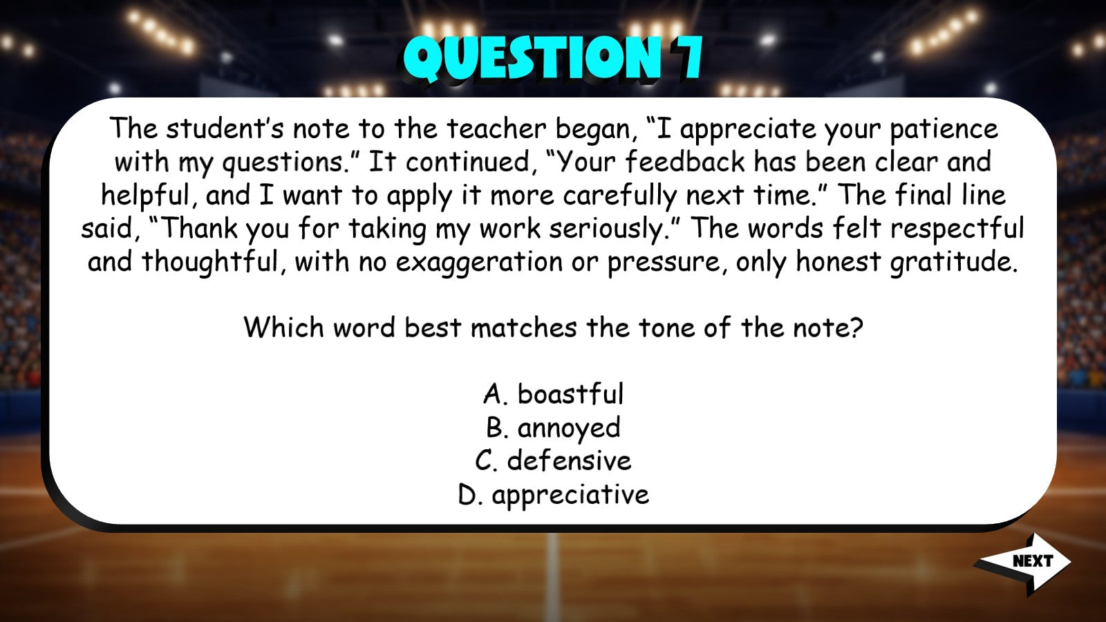 Evaluate Word Choice for Intended Tone TRASHKETBALL ELA Game - No Prep Grade 10