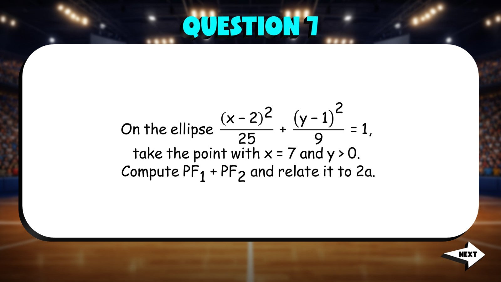 Properties of Ellipses TRASHKETBALL Math Game - No Prep Algebra 2 Review