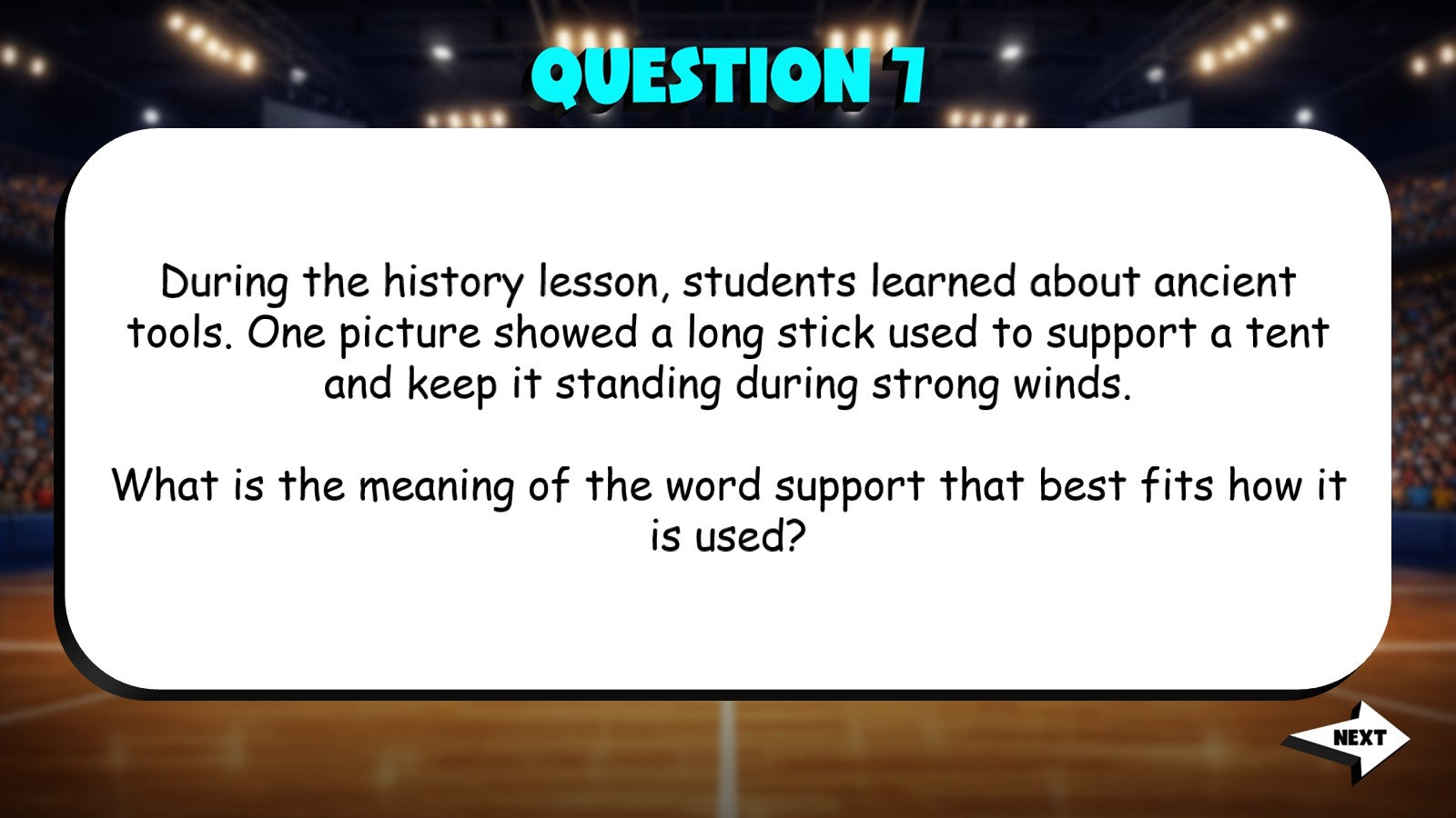 Best Meaning for Multiple Meaning Words TRASHKETBALL ELA Game - No Prep Grade 4