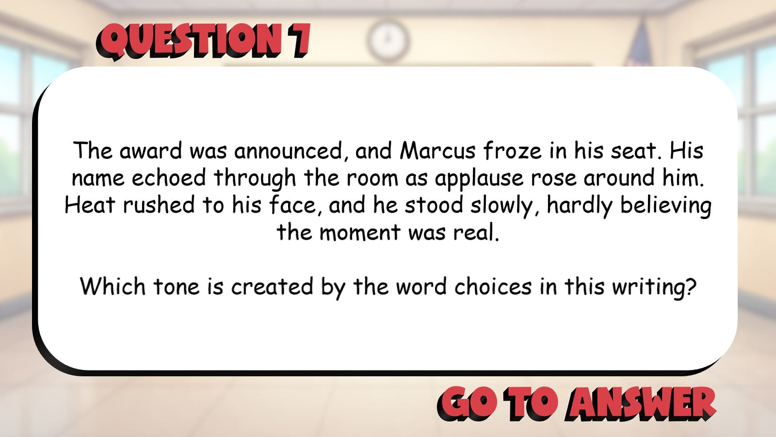 Identify How Word Choice Affects Tone BIG TERRIBLE GAME - Grade 5 ELA Review