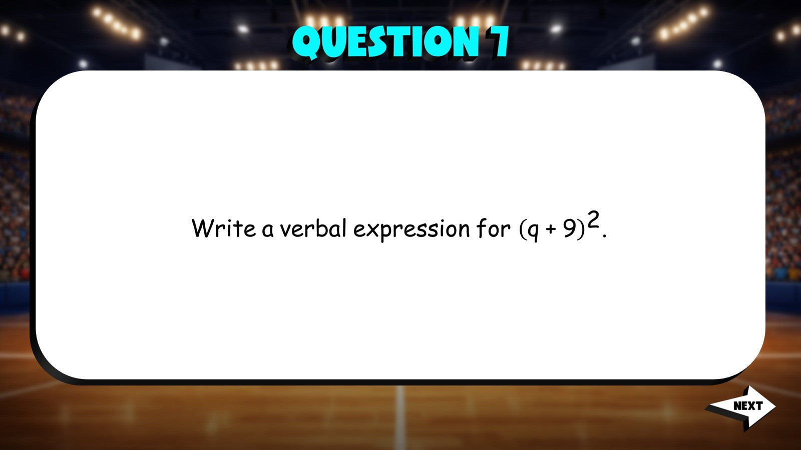Write Expression in Words TRASHKETBALL Math Game - No Prep Algebra 1 Review
