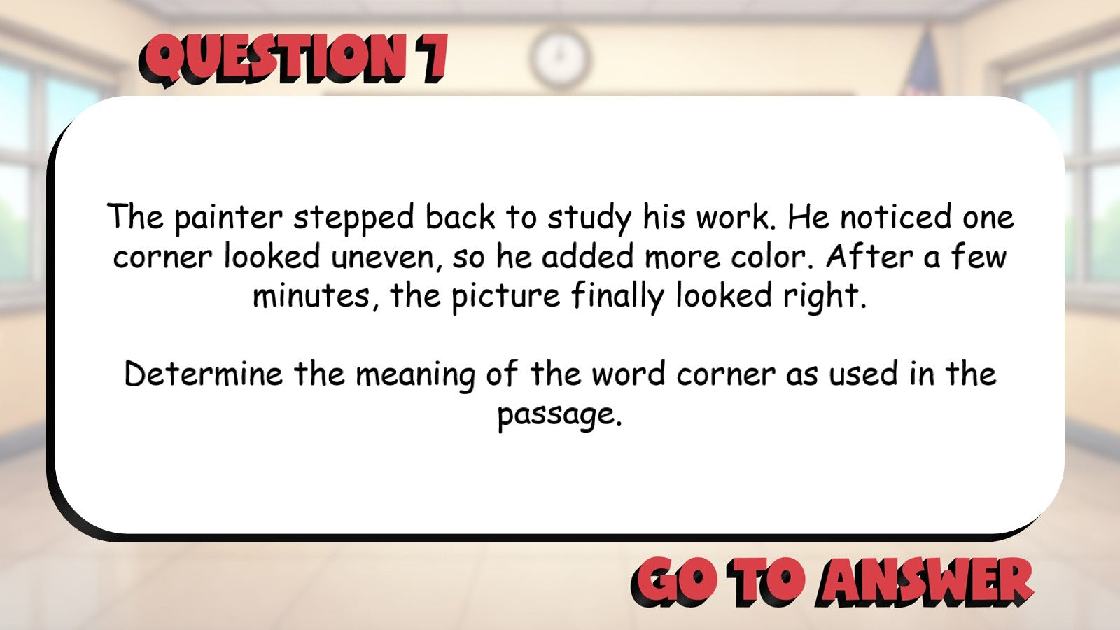 Multiple Meaning Words in Context BIG TERRIBLE GAME - No Prep Grade 5 ELA Review