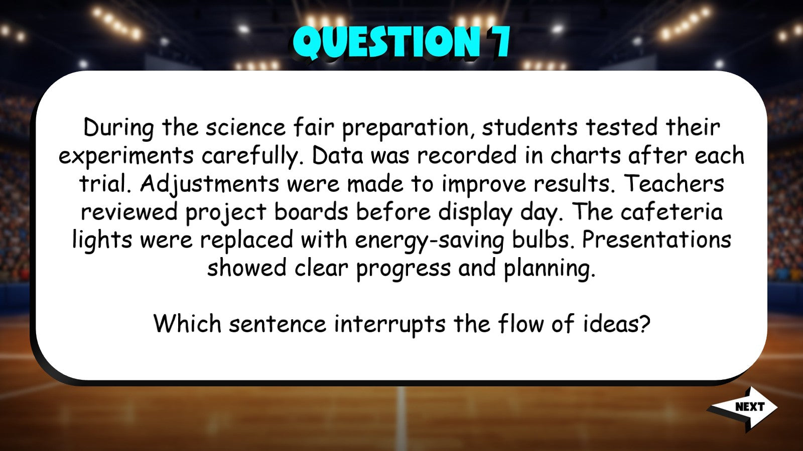 Evaluate Paragraph Coherence TRASHKETBALL ELA Game - No Prep Grade 7 Review
