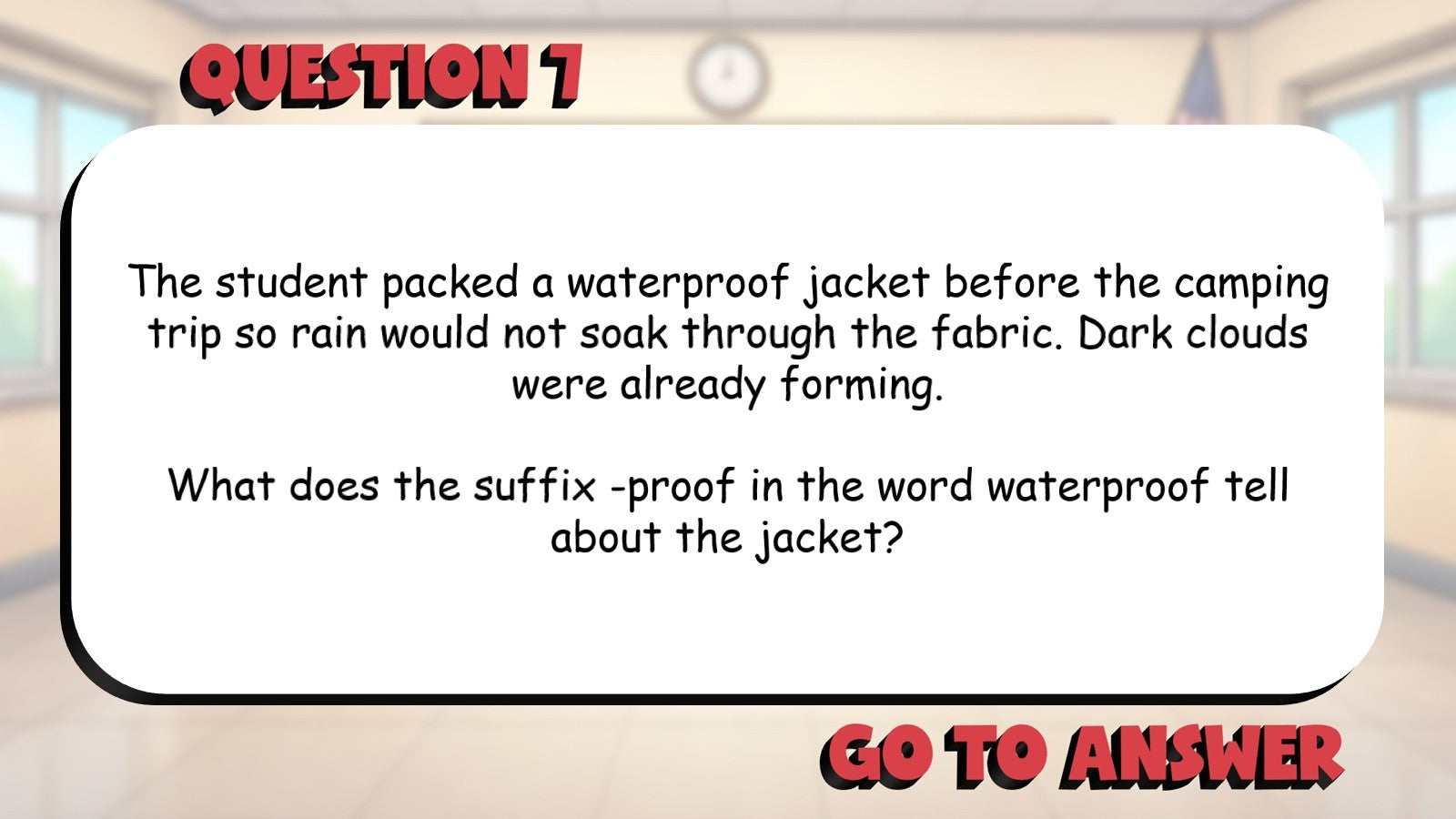 Understand Word Parts & Their Meanings BIG TERRIBLE GAME - Grade 4 ELA Review