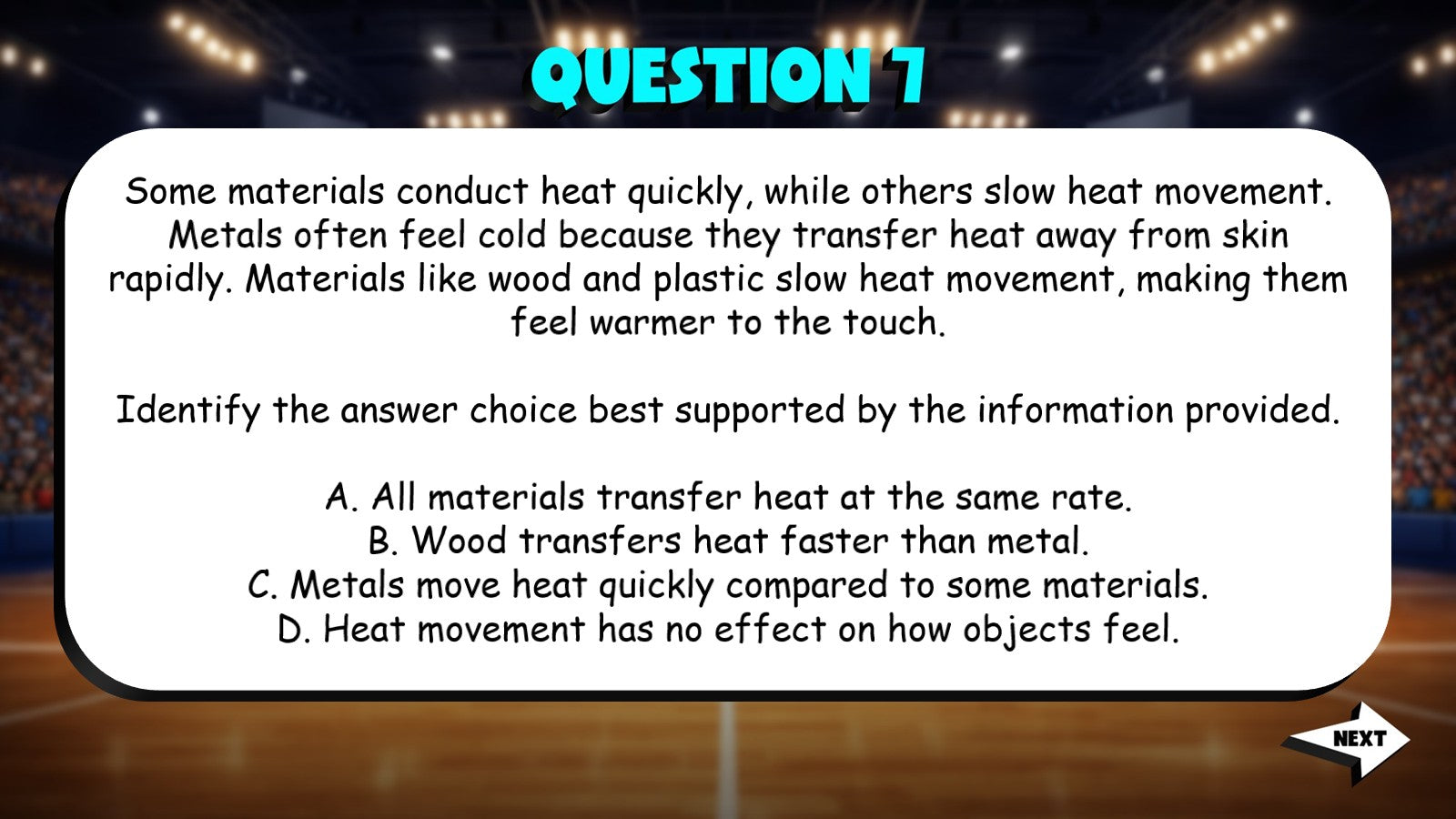 Identify the Strongest Answer from Evidence TRASHKETBALL ELA Game - Grade 5
