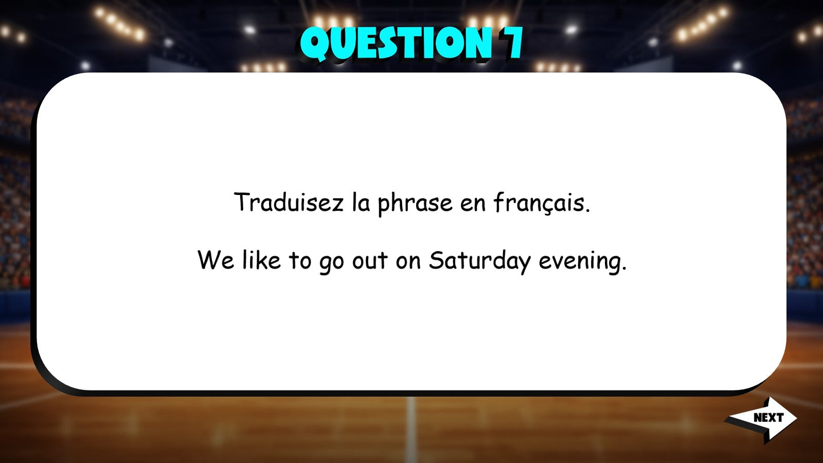 Translate to French - Making Plans TRASHKETBALL French Game - No Prep Exercise