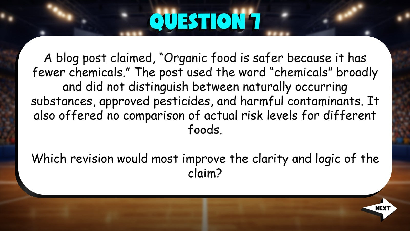 Reasoning & Logic in Informational Text TRASHKETBALL ELA Game - No Prep Grade 9