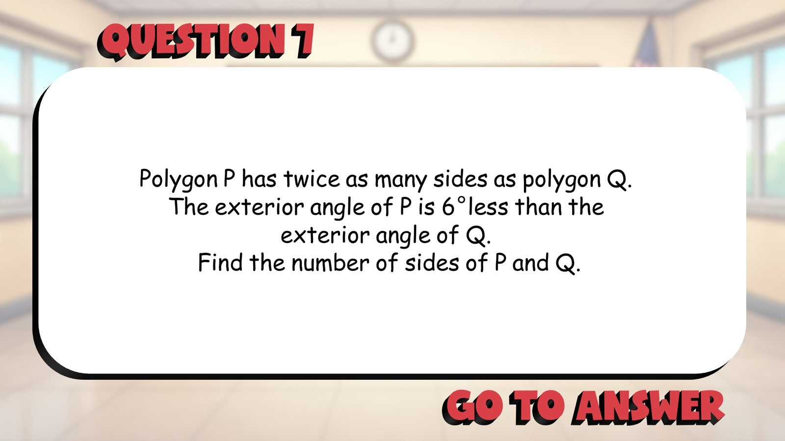Exterior Angle Sum BIG TERRIBLE GAME - No Prep Geometry Math Review Activity