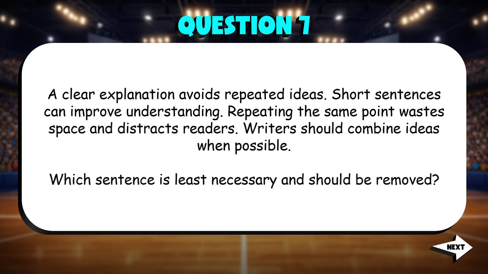 Identify & Revising Explanatory Writing TRASHKETBALL ELA Game - No Prep Grade 6