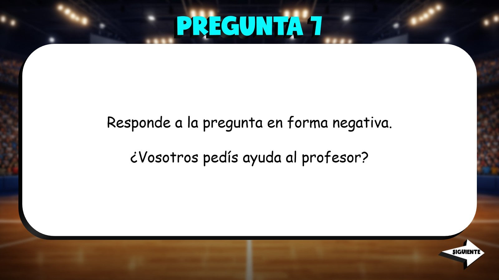 Answer the Question - Giving Advice TRASHKETBALL Spanish Game - No Prep Exercise